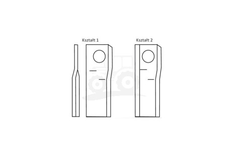 Nożyk zwichrowany 100x48x4 Fi 21 mm - paczka 25 sztuk