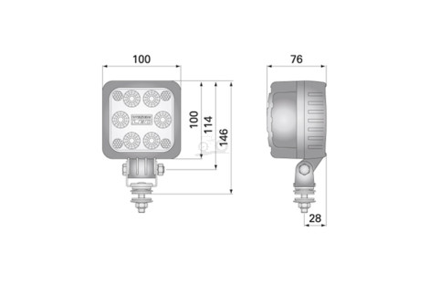 Lampa robocza LEDF